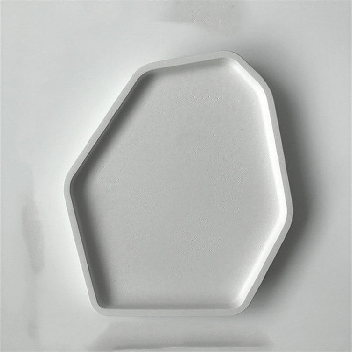 Serviertabletts COCE Tablett aus Beton 'Soft White' Soft White beton cj Dekoschalen Facebook geschirr minimal priori tablett teller