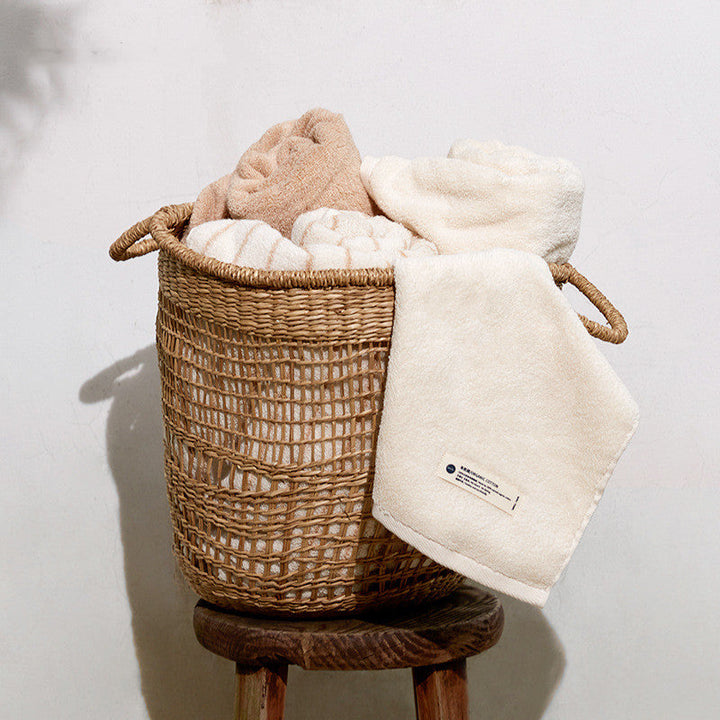 Badhandtücher & Waschlappen SPA Handtuch 19.6" Japanische Baumwolle 'Light Mud Stripes' badezimmer boho cj entwurf Facebook handtuch herbst neu wohnaccessoire