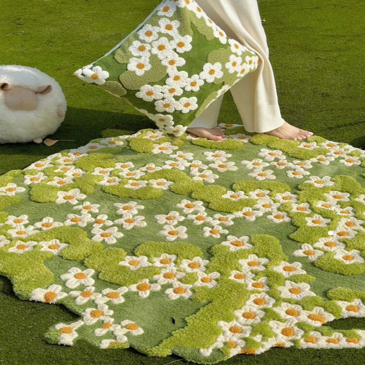 Teppiche HINAGIKU Teppich 79" Handgefertigt aus Wolle _label_handmade cj max priori punch needle teppich Wandteppich wohnzimmerteppich