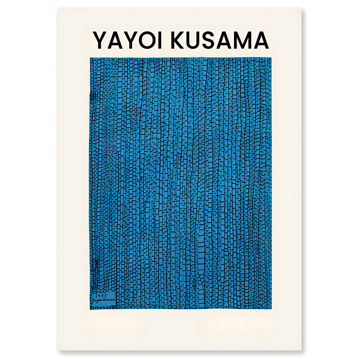 BLUE BAMBOO - Yayoi Kusama-inspired canvas prints