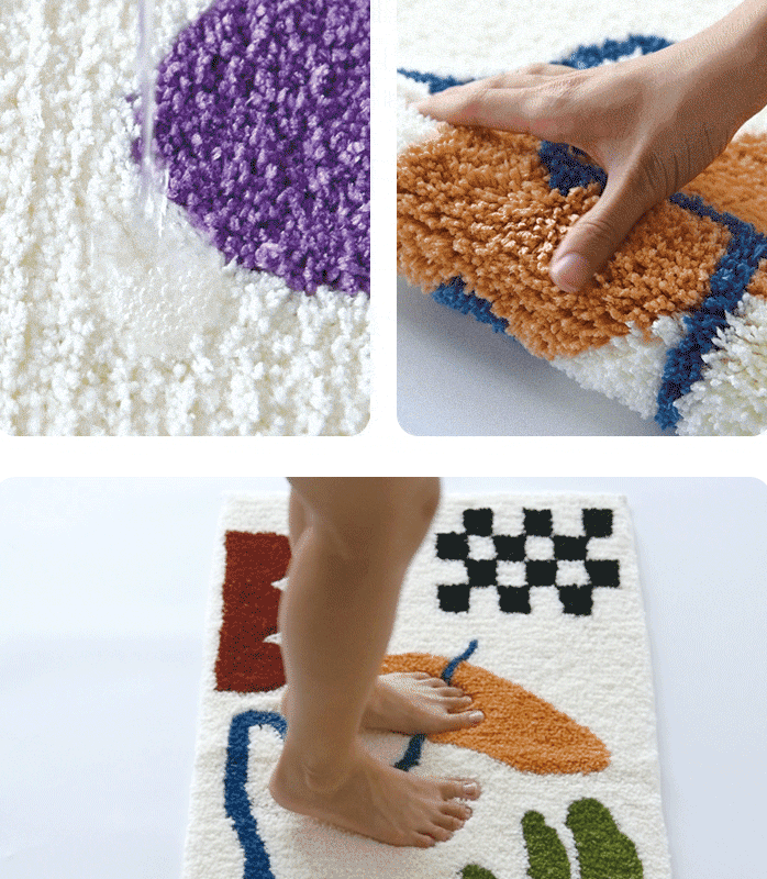 Duschvorleger KALI Badematte 37" aus Polyester badezimmer boring cj Facebook max teppich