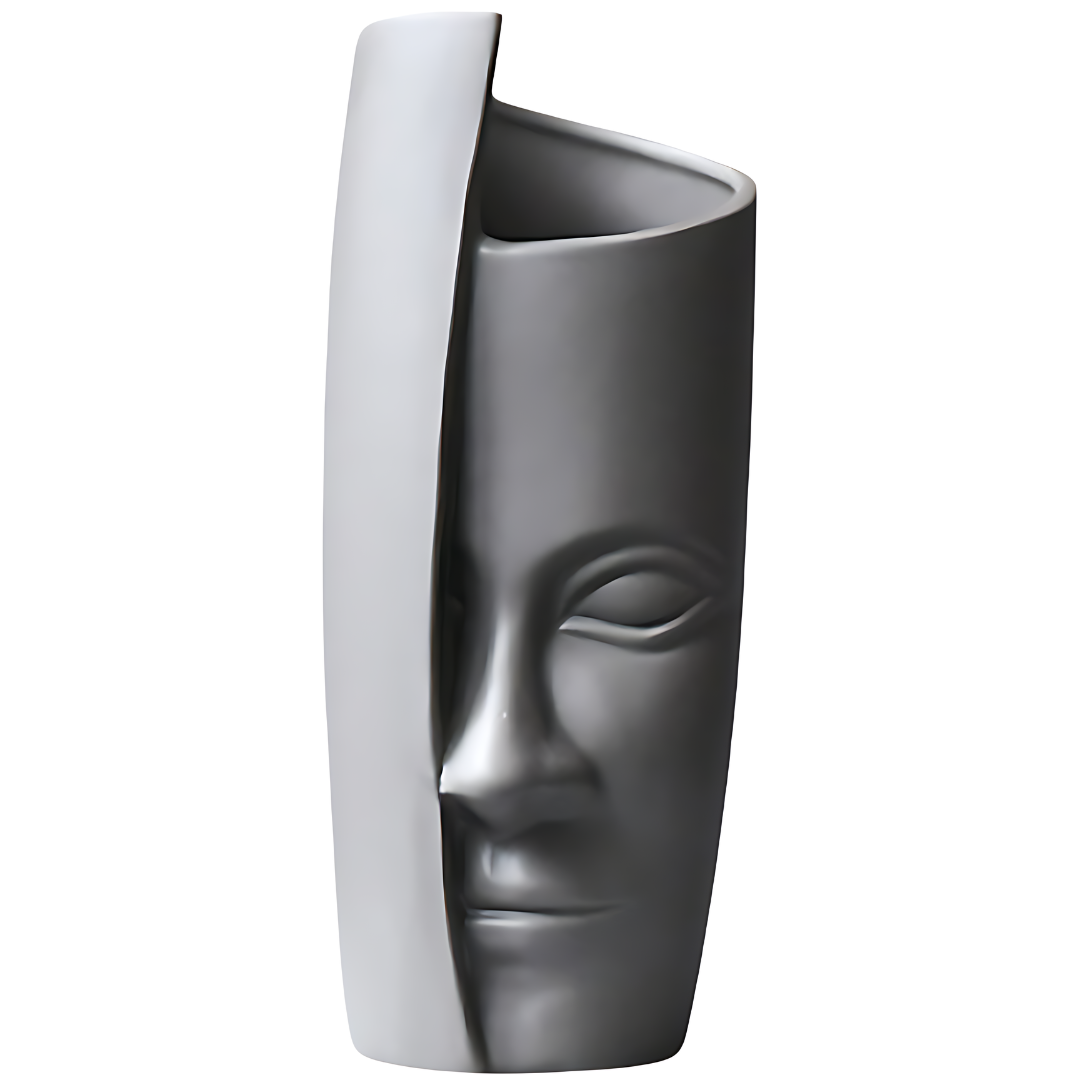 Face Art Vases 13" made of ceramic