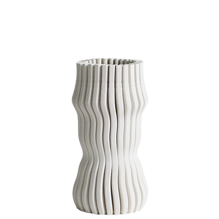 Vasen ZYLA Vasen 13" aus Keramik weiß 3D print b&w boring cj decor deko & homestyle Facebook fashion iconic max minimal priori vase