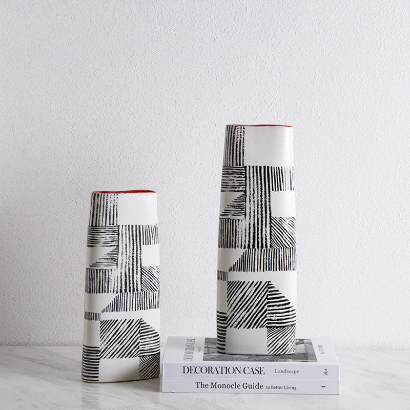 Designer-Vase SAMIR Vasen 14" aus Keramik b&w cj decor deko & homestyle Facebook fashion keramik light minimal modern nordic priori vase