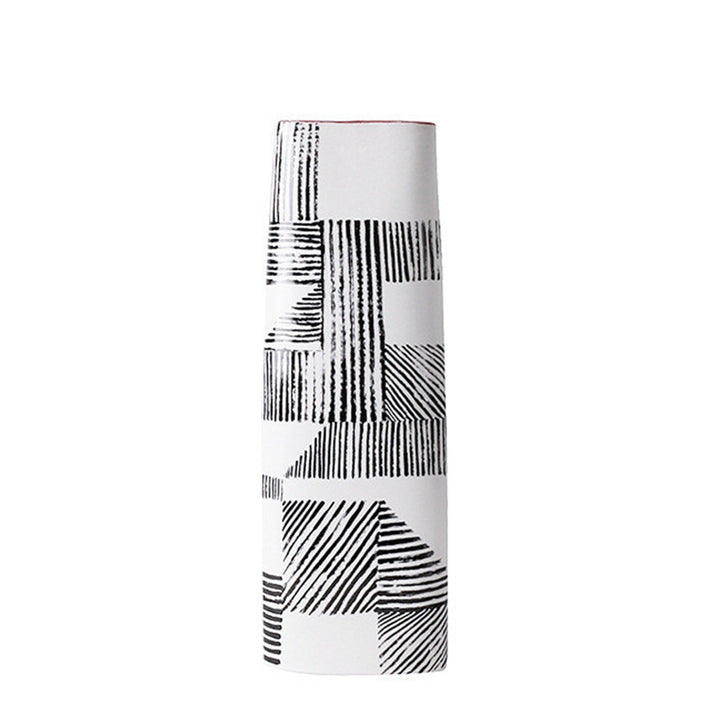 Designer-Vase SAMIR Vasen 14" aus Keramik weiß L b&w cj decor deko & homestyle Facebook fashion keramik light minimal modern nordic priori vase