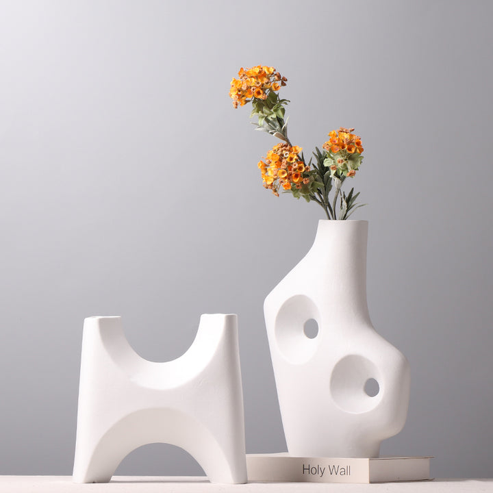 Designer-Vase HUA Vasen 14" aus Keramik b&w cj decor deko & homestyle entwurf Facebook fashion keramik minimal priori spring vase