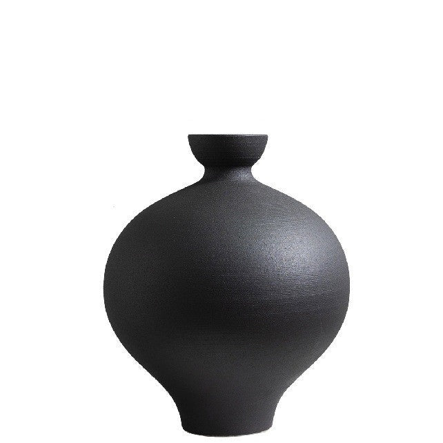 Designer-Vase MALI Vasen 12" Mali aus Porzellan Coal Black Modhi b&w cj decor deko & homestyle Facebook fashion iconic minimal modern modern fashion priori vase