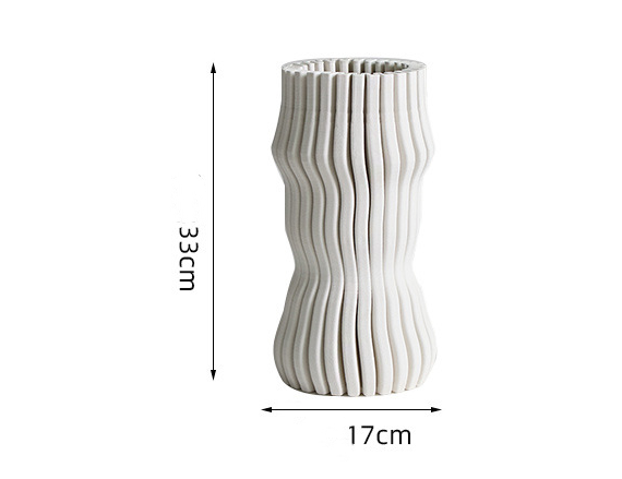 Vasen ZYLA Vasen 13" aus Keramik 3D print b&w boring cj decor deko & homestyle Facebook fashion iconic max minimal priori spring vase