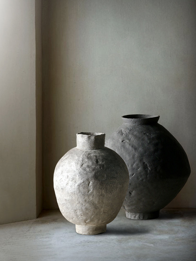 Designer-Vase WANO Vasen 11" aus Keramik _label_handmade b&w cj decor deko & homestyle Facebook fashion handmade herbst industrial max minimal priori vase