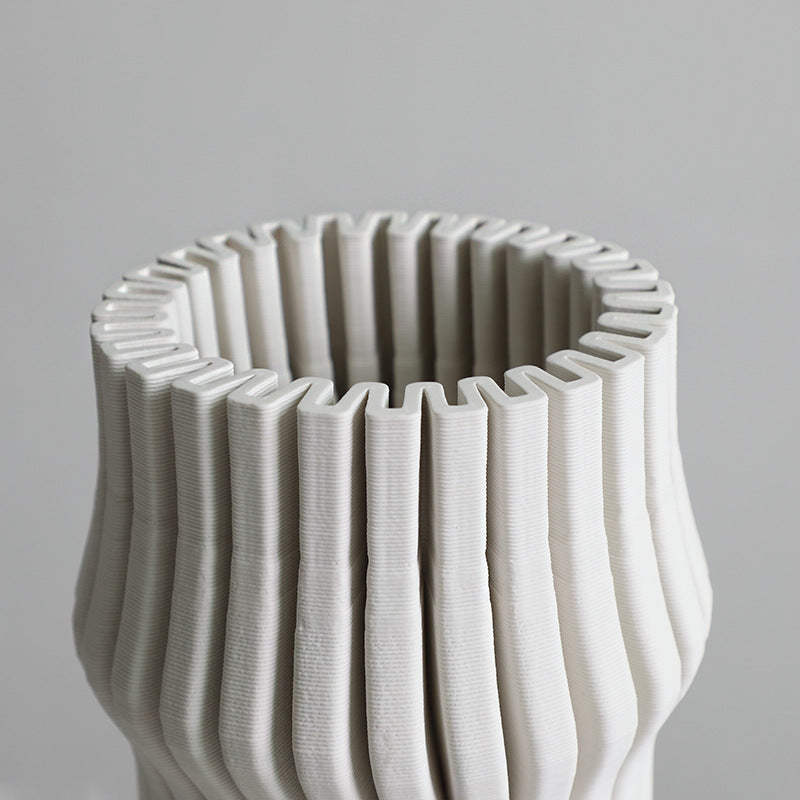 Vasen ZYLA Vasen 13" aus Keramik 3D print b&w boring cj decor deko & homestyle Facebook fashion iconic max minimal priori vase