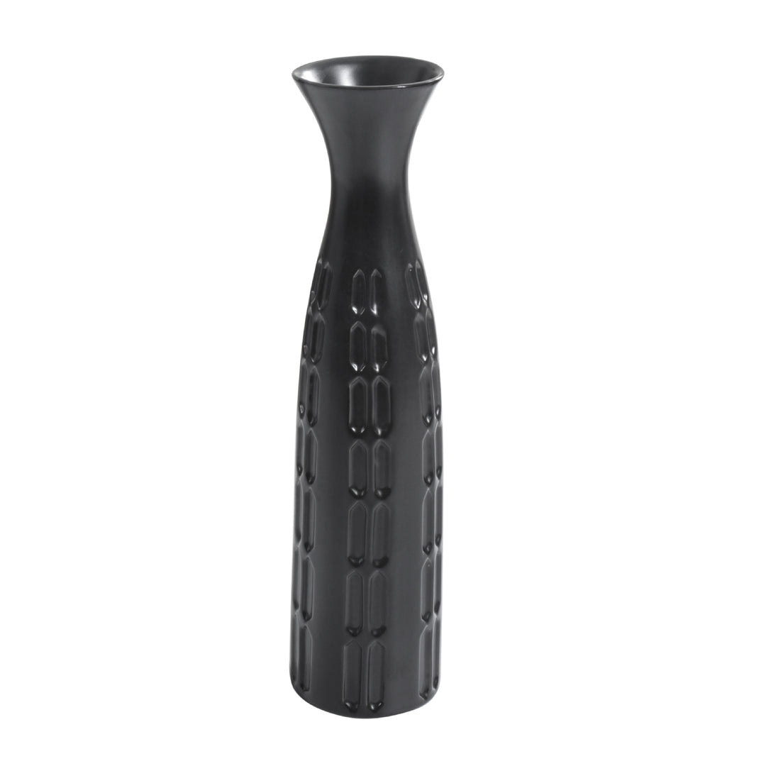 Bodenvasen MARRO Bodenvasen 22" aus Keramik Coal Black Mid 16.3" | 40cm b&w cj decor deko & homestyle Facebook fashion industrial priori vase