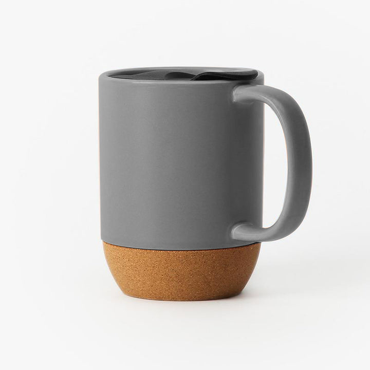 Kaffee- und Teetassen HELGA Tassen aus Keramik & Kork grau büro cj entwurf Facebook geschirr keramik minimal modern office tasse
