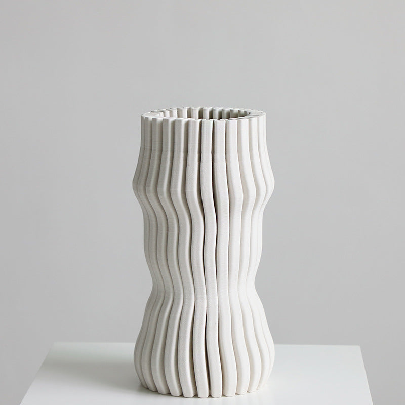 Vasen ZYLA Vasen 13" aus Keramik 3D print b&w cj decor deko & homestyle Facebook fashion iconic max minimal priori vase