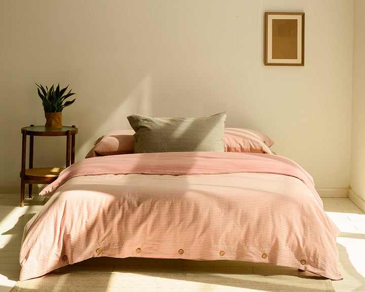 Bettbezüge BOHO Bettbezug aus Baumwolle rosa bett bettzeug cj entwurf wohnaccessoire