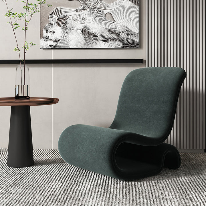 Sessel ohne Armlehnen PIERRE ITEL Lounger - Single Chair Dark green max neu sessel