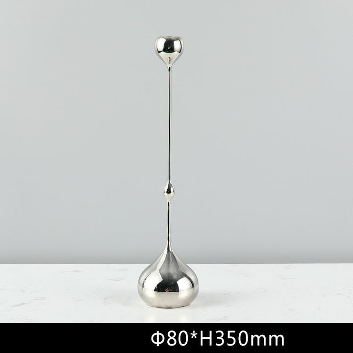 Kerzenständer DELIA Kerzenhalter 6"-36" aus Eisen SilverTypeB cj deko & homestyle industrial kerzenständer max neu priori