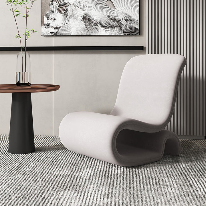 Sessel ohne Armlehnen PIERRE ITEL Lounger - Single Chair Grey max neu sessel