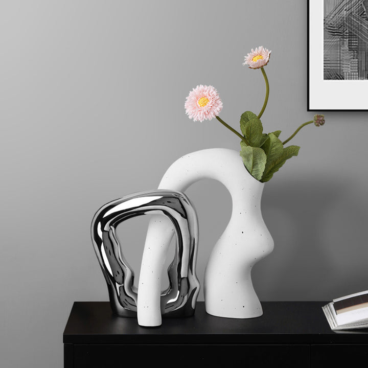 Designer-Vase PYURI Vasen 13" aus Keramik b&w cj decor deko & homestyle entwurf Facebook fashion keramik max modern popart priori style accessoire vase