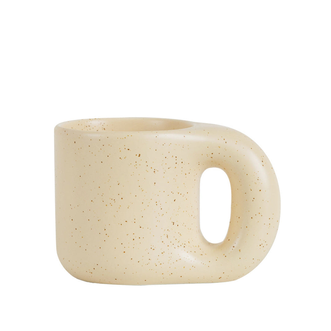 Kaffee- und Teetassen INKA Tassen 6.9" aus Porzellan 'Sand' Arabische Wüste 380ml | 6.9" arab desert beige.schwarz cj edgeless Facebook geschirr iconic max tasse