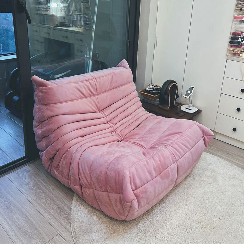 Sessel ohne Armlehnen CAN LIE LEISURE Lounger aus Kunstleder Pink boring iconic max neu priori sessel sitzhocker