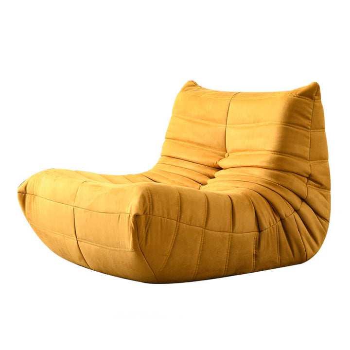 Sessel ohne Armlehnen CAN LIE LEISURE Lounger aus Kunstleder Yellow iconic max neu priori sessel sitzhocker