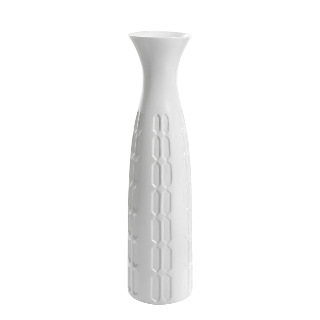Bodenvasen MARRO Bodenvasen 23" aus Keramik Weiß Large 22" | 56cm b&w cj decor deko & homestyle Facebook fashion industrial priori spring vase