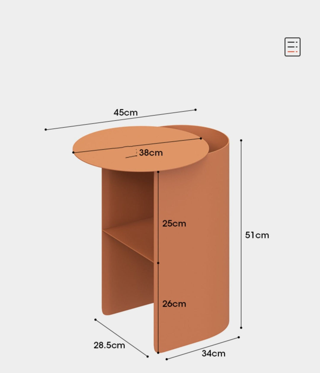 Beistelltische VARIOUS Beistelltisch aus Metall beistelltisch cj Facebook iconic max minimal schlafzimmer accessoires Tische vorübergehend verborgen