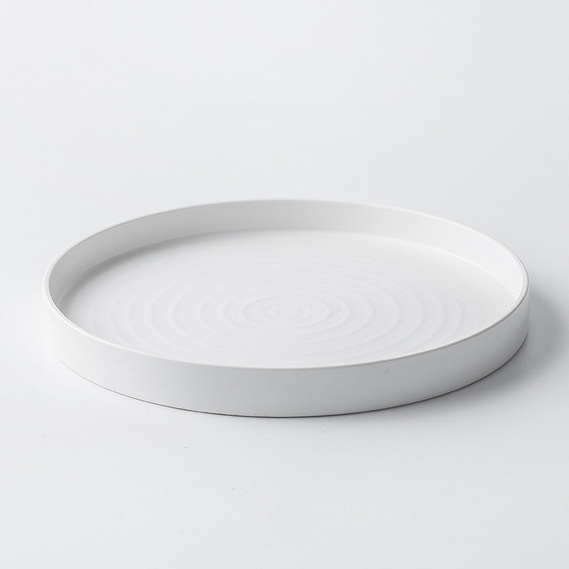 Speiseteller LYRA Teller 10.3" aus Keramik Flat ’Ice White’ Weiß Facebook geschirr industrial minimal neu priori teller