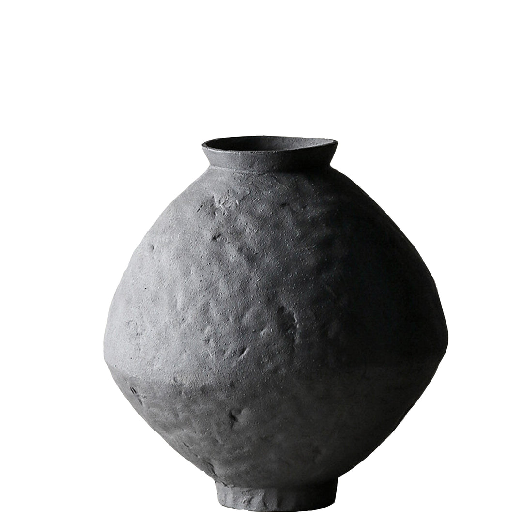 Designer-Vase WANO Vasen 11" aus Keramik Stone Grey Balu _label_handmade b&w cj decor deko & homestyle Facebook fashion handmade herbst industrial max minimal priori vase