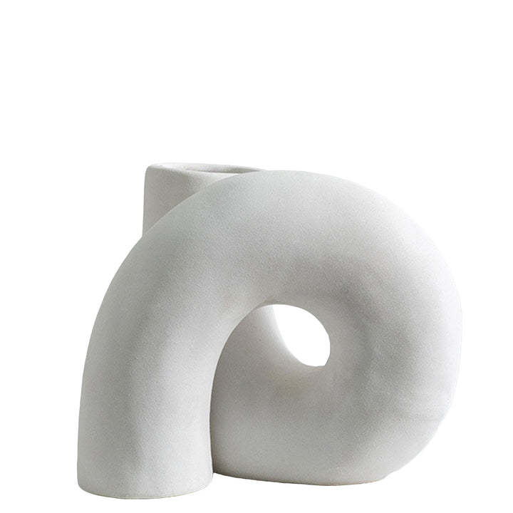 Designer-Vase IKI Vasen 10" aus Keramik weiß Spirale boho cj decor deko & homestyle Facebook fashion keramik max nordic priori vase