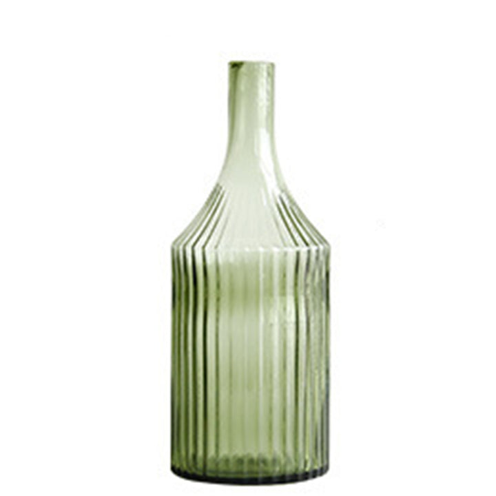 Vasen INDA Vasen 11" aus Glas grün L bohemian boho cj decor deko & homestyle dekovasen entwurf Facebook glas herbst style accessoire Vasen