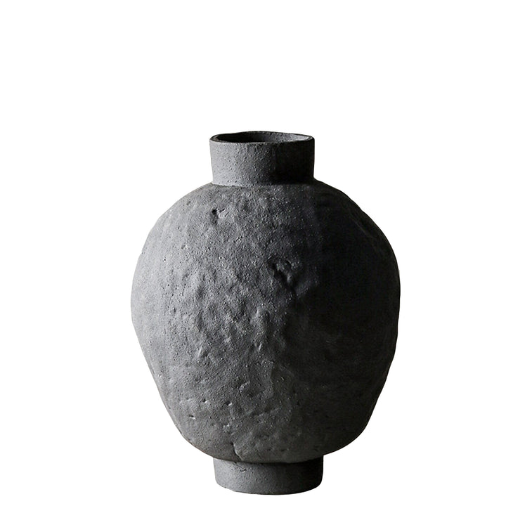 Designer-Vase WANO Vasen 11" aus Keramik Stone Grey Bodhi _label_handmade b&w cj decor deko & homestyle Facebook fashion handmade herbst industrial max minimal priori vase