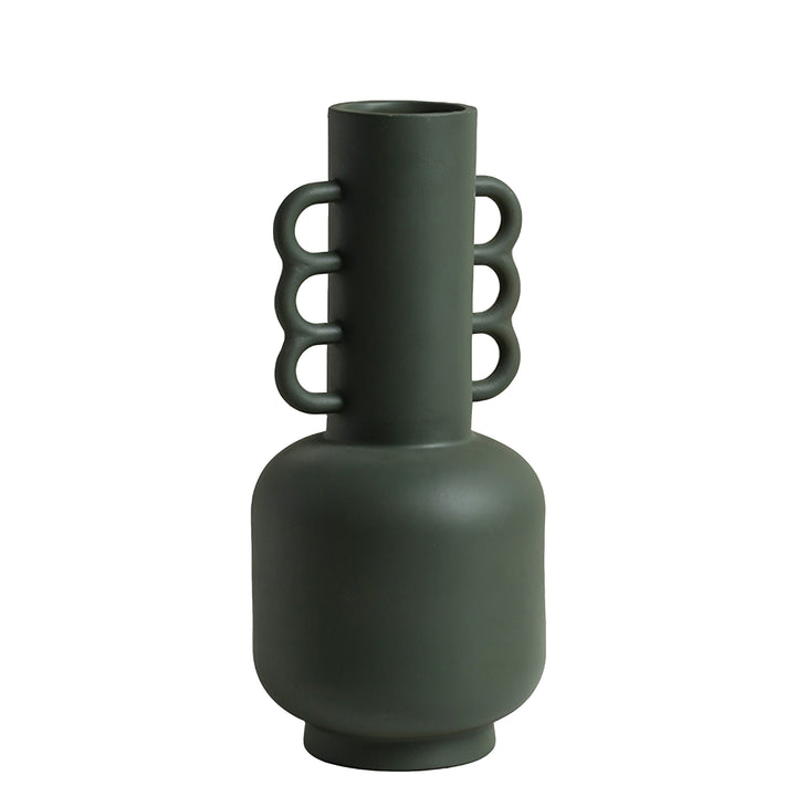 Designer-Vase POREE Vasen 11" aus Keramik dunkelgrün boho cj decor deko & homestyle entwurf Facebook fashion herbst keramik max priori vase