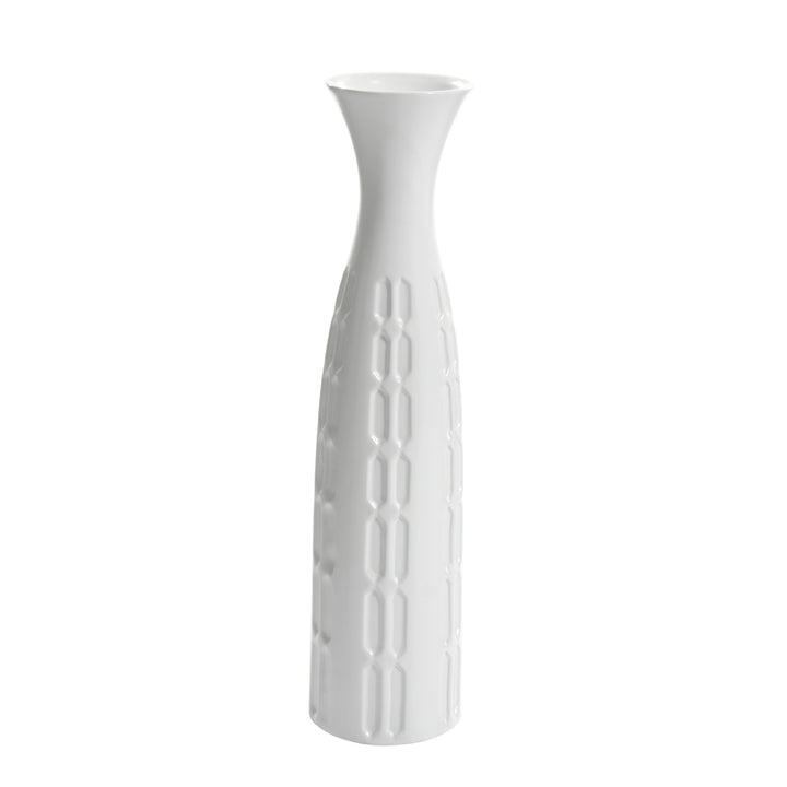 Bodenvasen MARRO Bodenvasen 23" aus Keramik Weiß Mid 16" | 40cm b&w cj decor deko & homestyle Facebook fashion industrial priori spring vase
