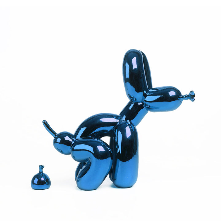 Figuren, Skulpturen & Statuen PUPPY Figur 9" aus Resin blau verspiegelt boring cj decor deko & homestyle entwurf Facebook figur max popart priori