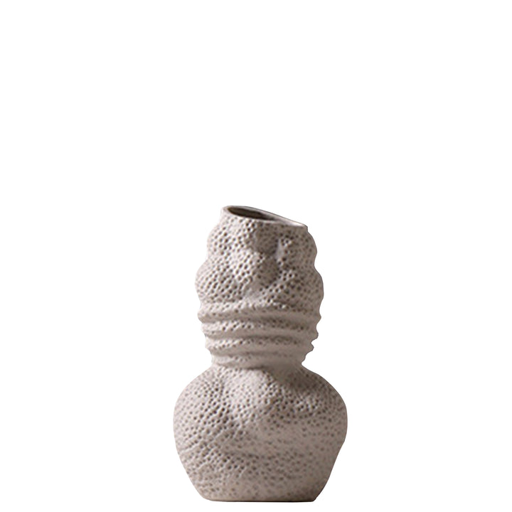 Kunstvase KORALL Vasen 18" aus Keramik handgefertigt beige S beachhouse boho cj decor deko & homestyle entwurf Facebook fashion herbst keramik max priori vase