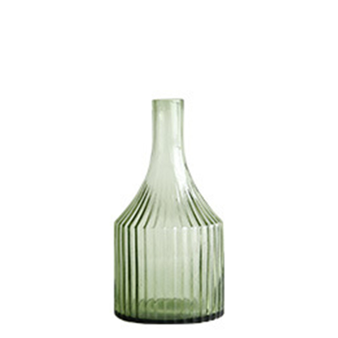 Vasen INDA Vasen 11" aus Glas grün M bohemian boho cj decor deko & homestyle dekovasen entwurf Facebook glas herbst style accessoire Vasen