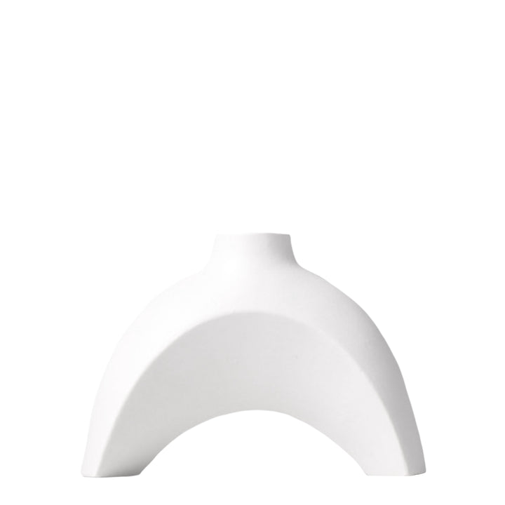 Designer-Vase HUA Vasen 14" aus Keramik Frost White S b&w cj decor deko & homestyle entwurf Facebook fashion keramik minimal priori spring vase