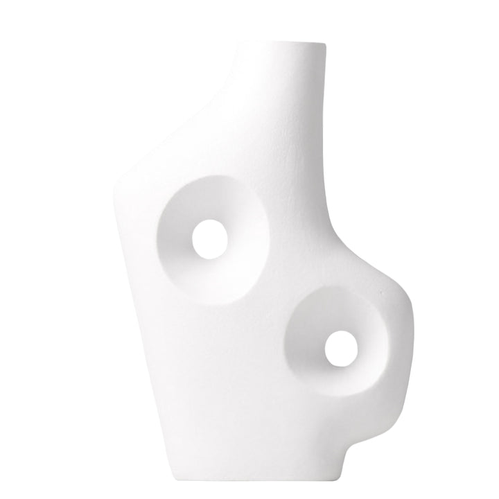 Designer-Vase HUA Vasen 14" aus Keramik Frost White XL b&w cj decor deko & homestyle entwurf Facebook fashion keramik minimal priori vase