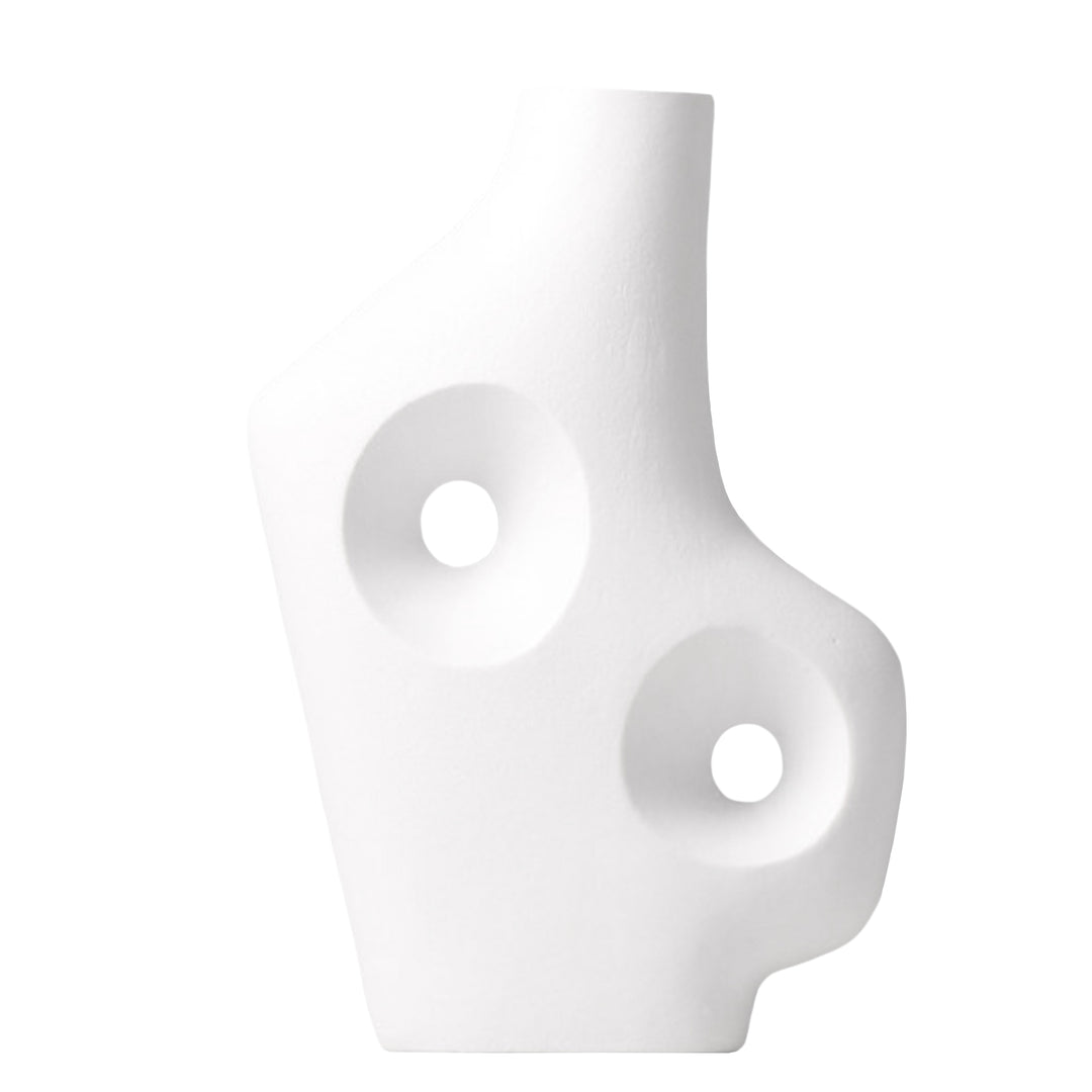 Designer-Vase HUA Vasen 14" aus Keramik Frost White XL b&w cj decor deko & homestyle entwurf Facebook fashion keramik minimal priori spring vase